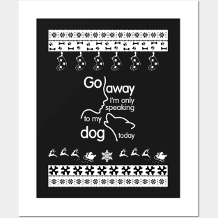 Merry Christmas Dog Posters and Art